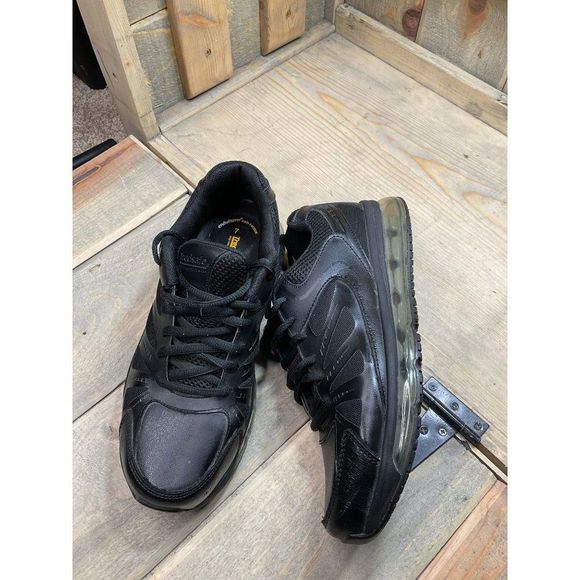 TREDSAFE Mens MNTS48DP001 Slip Resistant Lace Up Black Running Shoes Size 7 - Picture 9 of 9